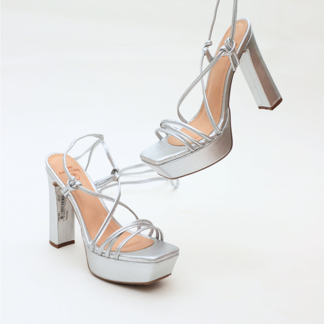TACONES COTTA PLATA (PRODUCTO SIN POSIBILIDAD DE CAMBIO)