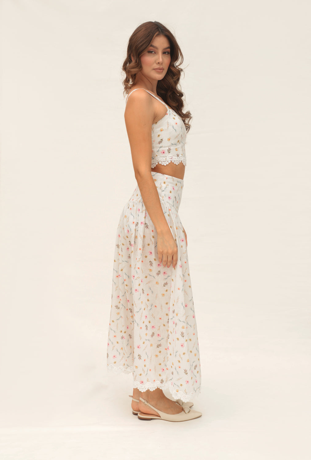 FALDA LIRIO ESTAMPADO (Pre order)