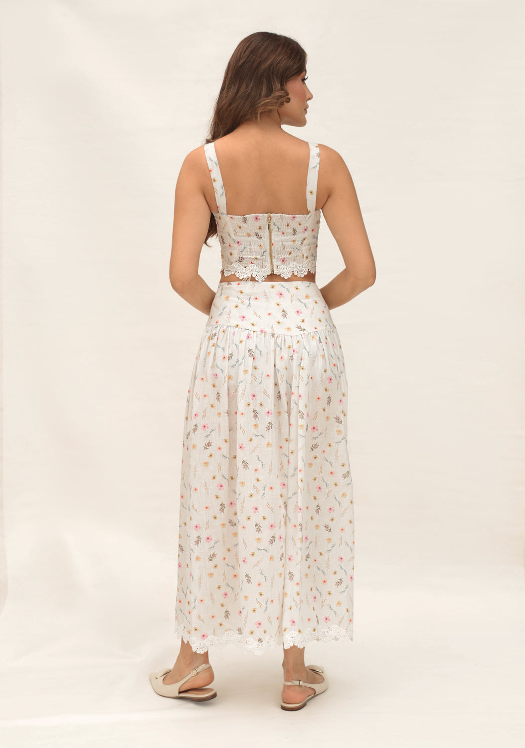FALDA LIRIO ESTAMPADO (Pre order)