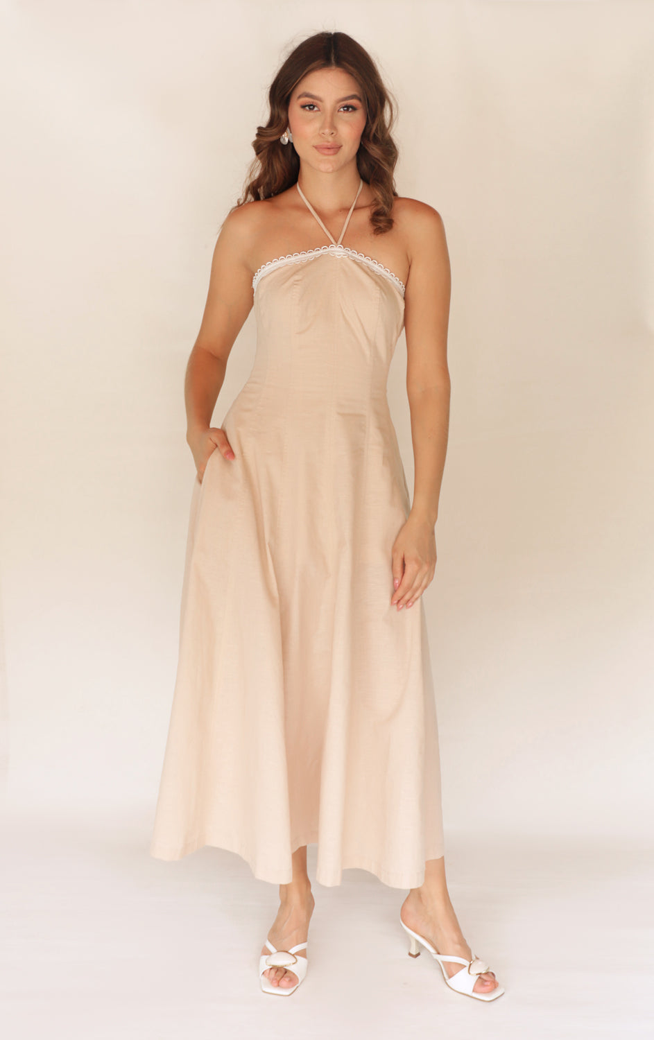 VESTIDO JAZMIN CAMEL