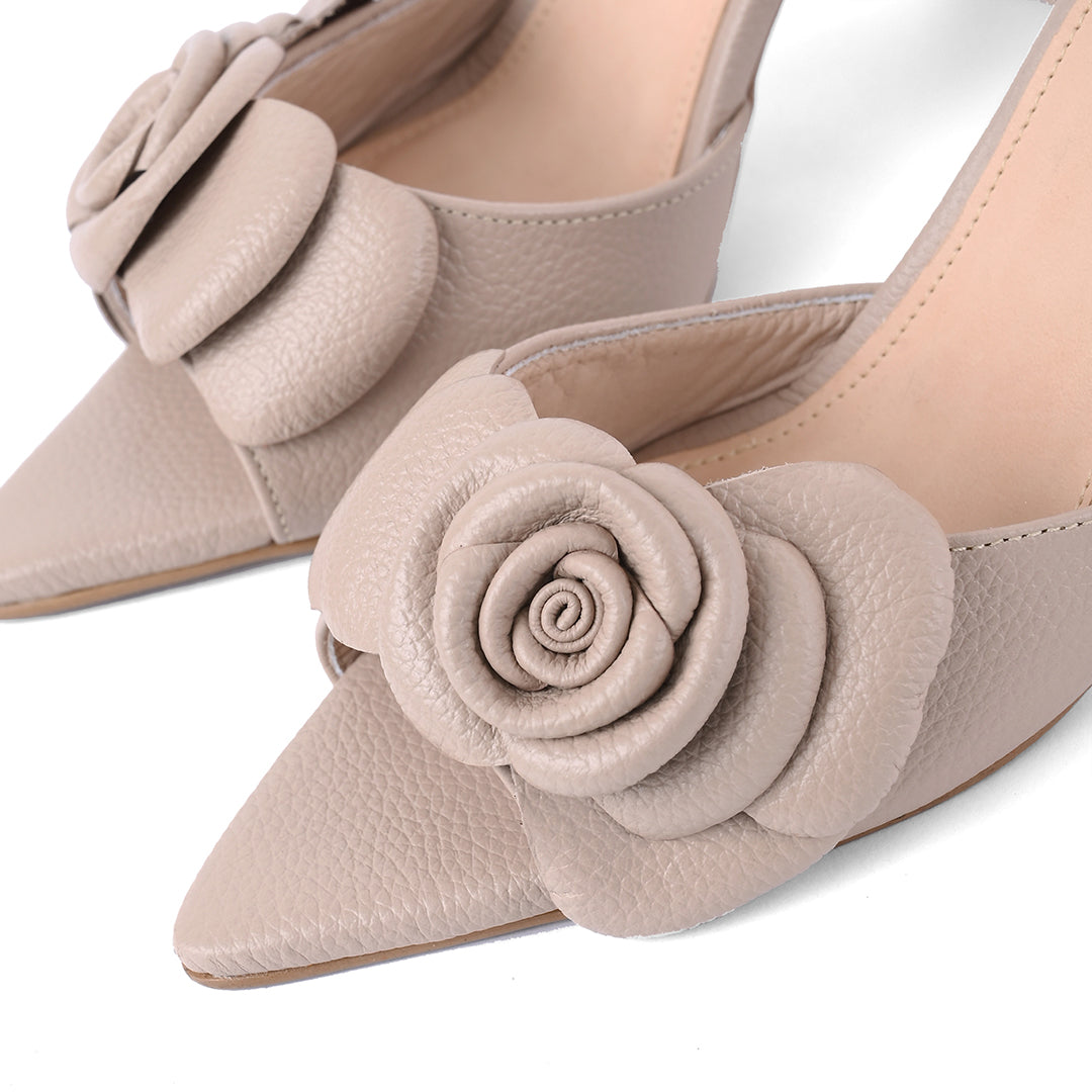 TACONES CAYETANA BEIGE 7 1/2