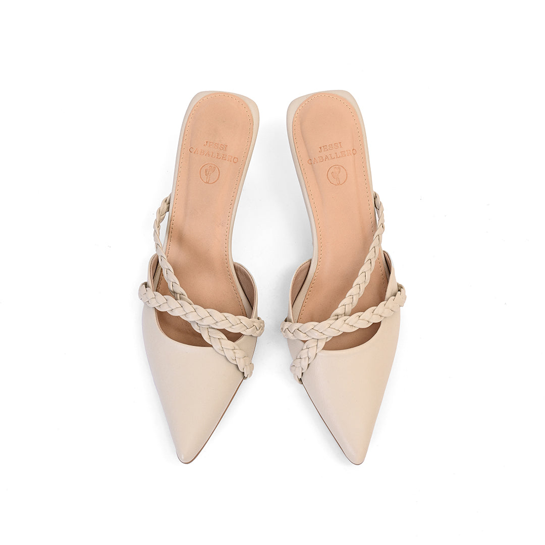 TACONES CABANHA BLANCO HUESO