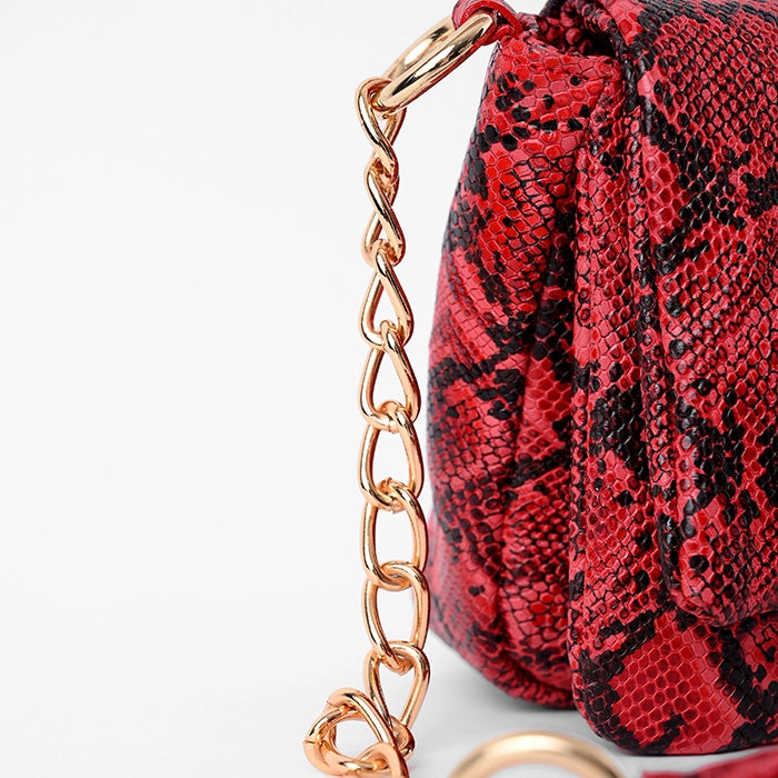 ARIEL MINI BAG ROJO CASCABEL