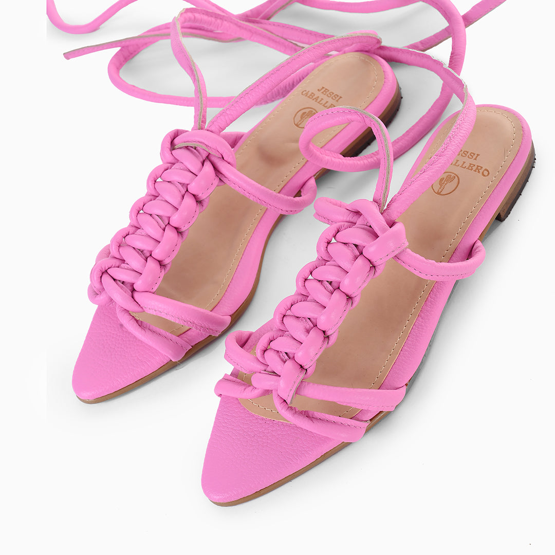 SANDALIA MARA FUCSIA NEON
