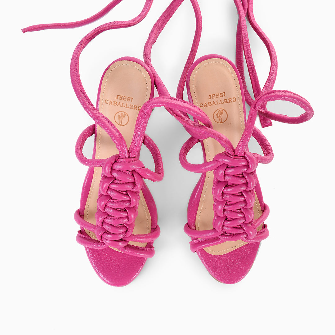 TACONES ATENEA FUCSIA OSCURO (PRODUCTO SIN POSIBILIDAD DE CAMBIO)