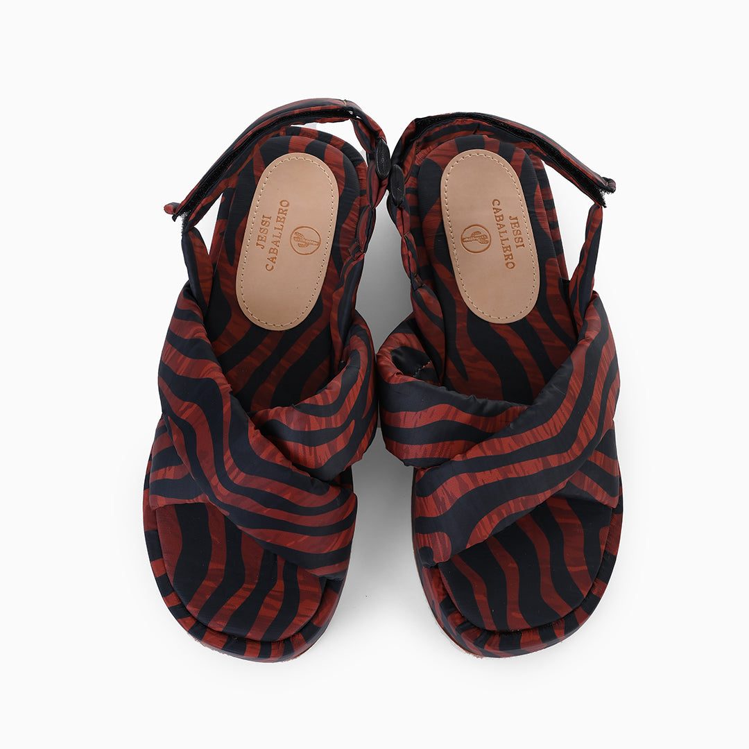 SANDALIA ABU PRINT MIEL