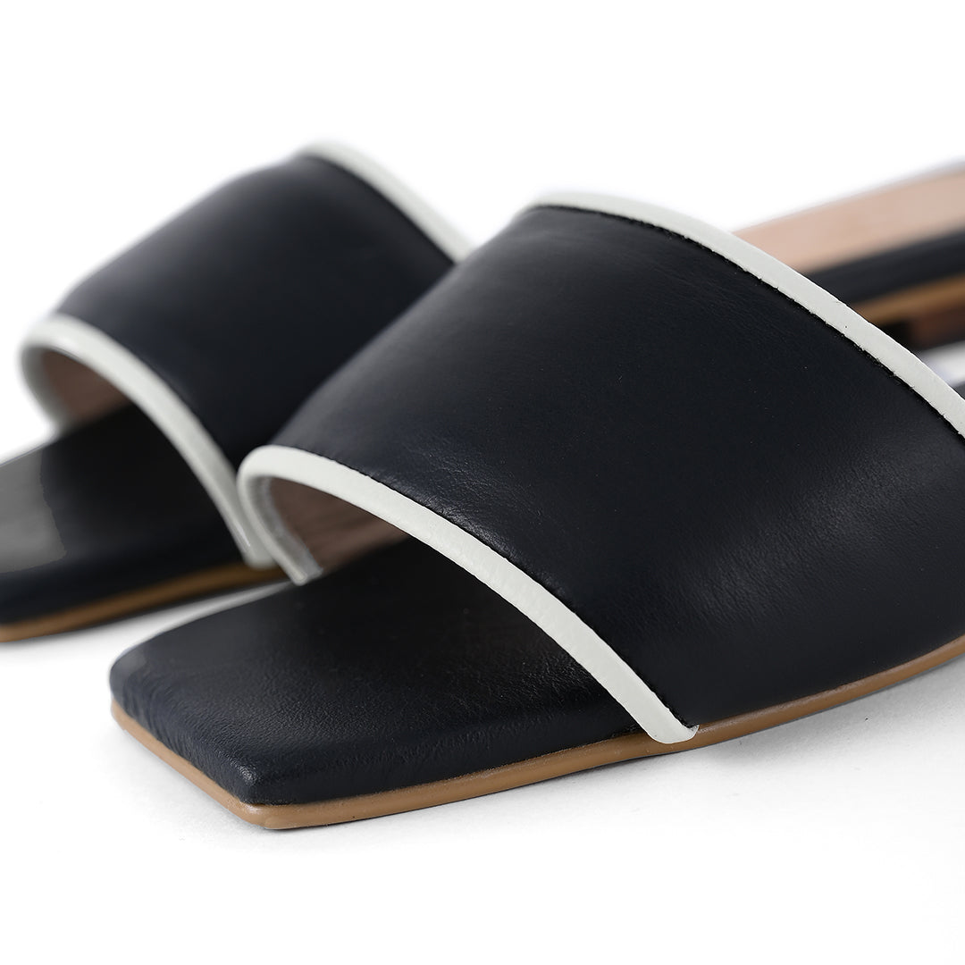 SANDALIA LUISI NEGRO X BLANCO HUESO