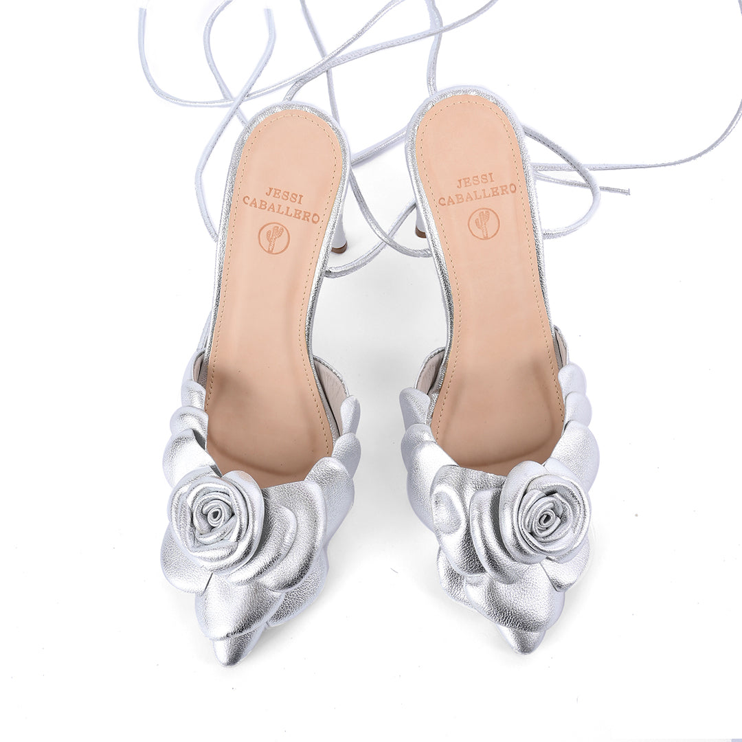TACONES LUCRECIA FOLIA PLATA