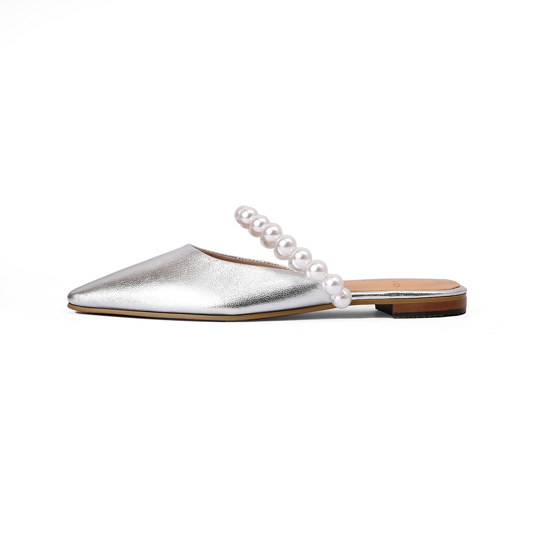 BALETA LUZARD FOLIA PLATA