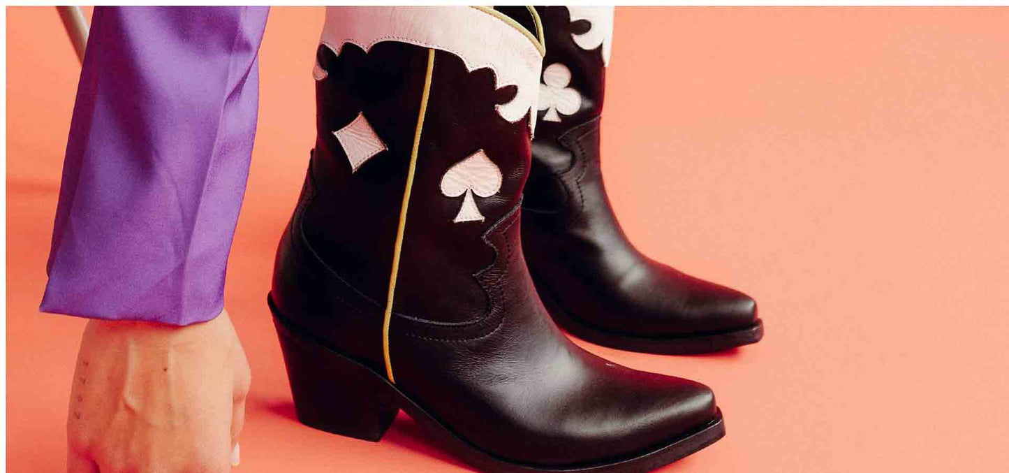 BOTAS SUERTE LA MIA NEGRO