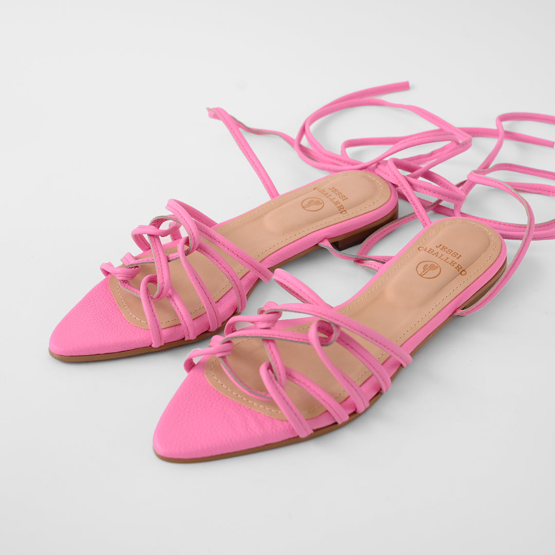 SANDALIA DELFINA FUCSIA NEÓN (PRODUCTO SIN POSIBILIDAD DE CAMBIO)