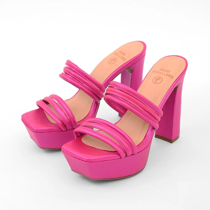 TACONES MAREA FUCSIA METALIZADO (PRODUCTO SIN POSIBILIDAD DE CAMBIO)