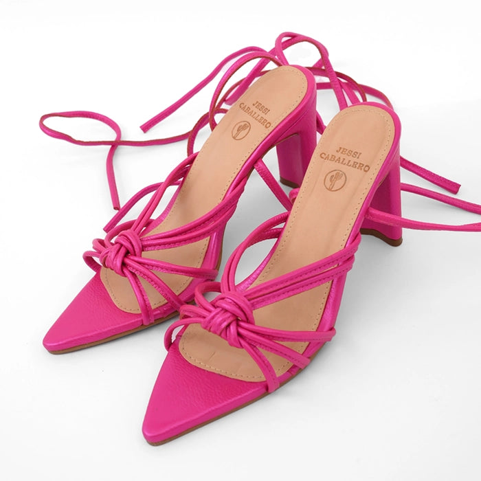 TACONES ASTURIAS FUCSIA METALIZADO