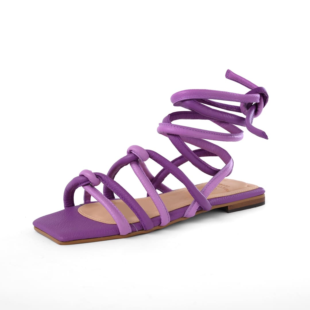 SANDALIA TITI MORADO X LILA