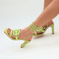 TACONES LANA VERDE MANZANA (PRODUCTO SIN POSIBILIDAD DE CAMBIO)