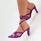 TACONES ASTURIAS MORADO METALIZADO (PRODUCTO SIN POSIBILIDAD DE CAMBIO)
