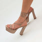 TACONES COTTA BEIGE (PRODUCTO SIN POSIBILIDAD DE CAMBIO)