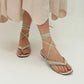 SANDALIA CLEO BLANCO HUESO