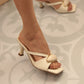 TACONES CAMELIA BLANCO HUESO(Pre order)