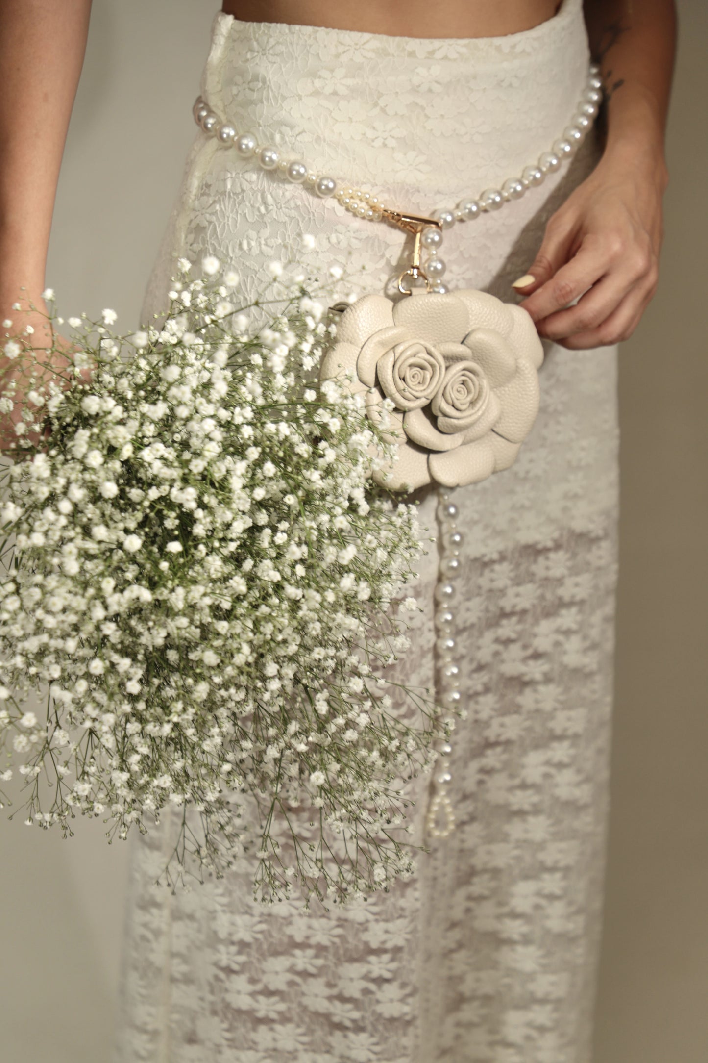 MINI BOLSO FIORA BLANCO HUESO