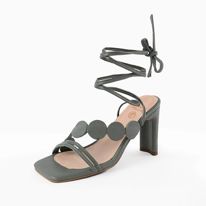 TACONES VENICE VERDE OLIVO (PRODUCTO SIN POSIBILIDAD DE CAMBIO)