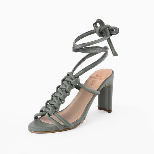 TACONES ATENEA VERDE OLIVO