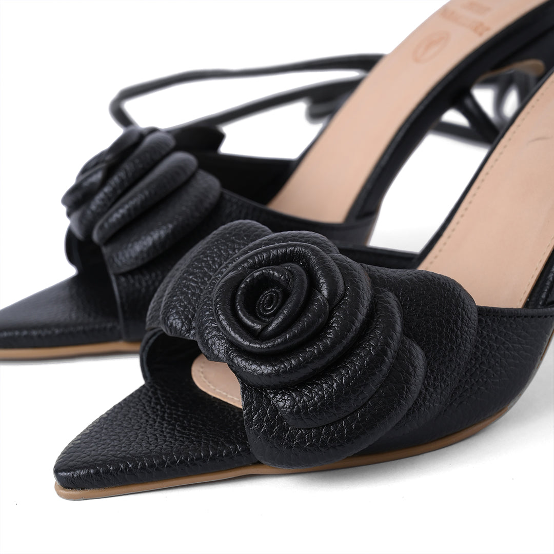 TACONES CAYETANA NEGRO 7 1/2