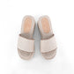 PLATAFORMAS GAILA TEXTIL HUESO X CUERO BEIGE