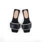 SANDALIA LUISI NEGRO X BLANCO HUESO