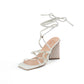 TACONES VERANO BLANCO HUESO