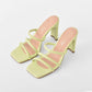 TACONES MARU VERDE MANZANA (PRODUCTO SIN POSIBILIDAD DE CAMBIO)
