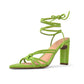 TACONES ASTURIAS VERDE LIMA (PRODUCTO SIN POSIBILIDAD DE CAMBIO)