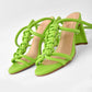 TACONES ATENEA VERDE LIMA (PRODUCTO SIN POSIBILIDAD DE CAMBIO)