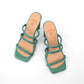 TACONES MARU VERDE METALIZADO (PRODUCTO SIN POSIBILIDAD DE CAMBIO)