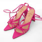 TACONES ASTURIAS FUCSIA METALIZADO