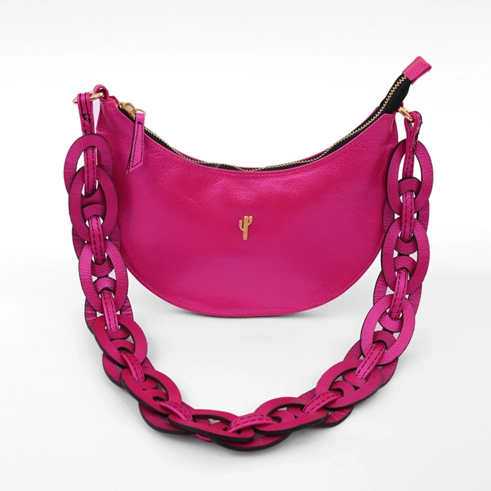 BELY BAG FUCSIA METALIZADO